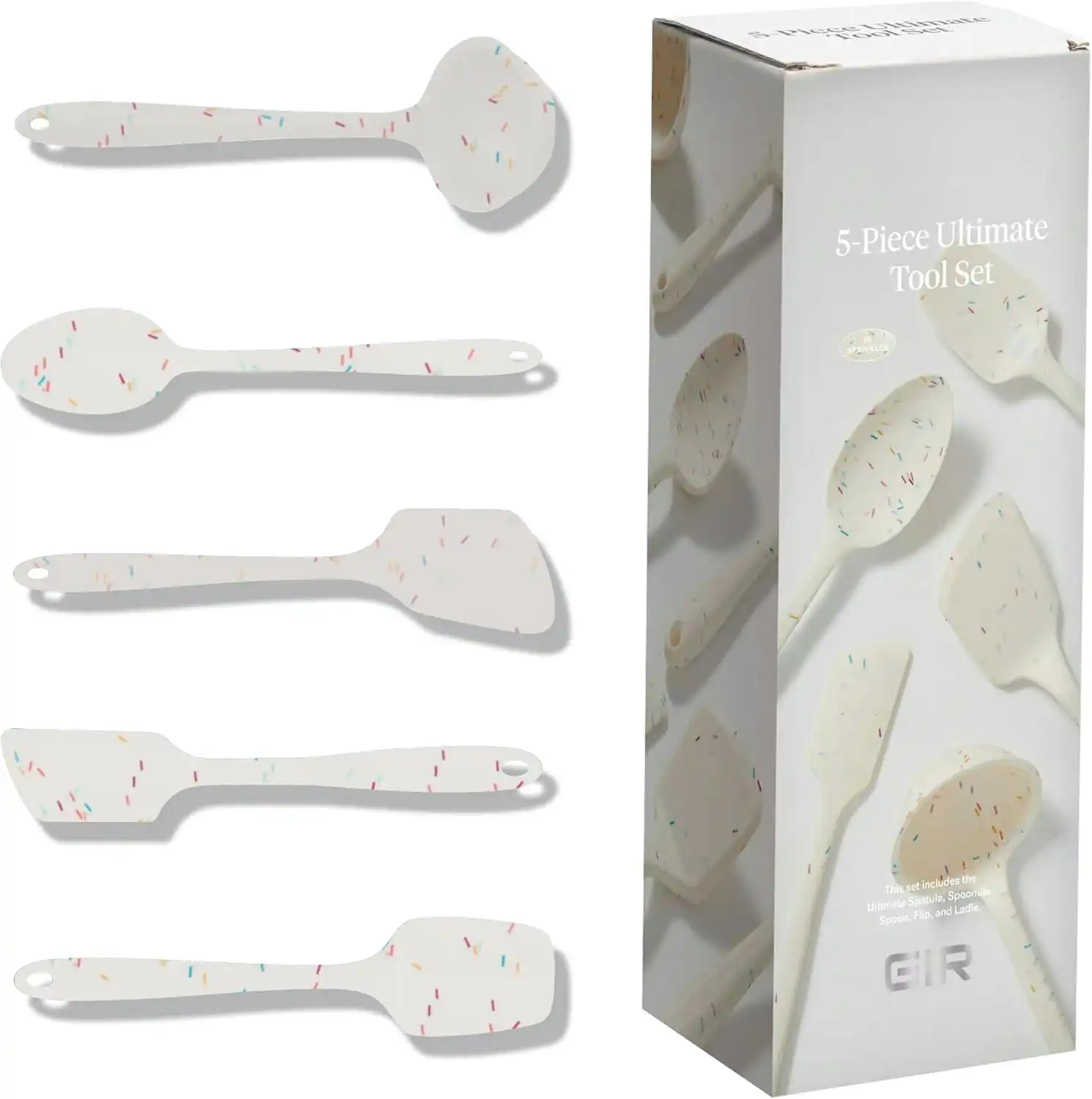GIR: Get It Right 5 Piece Silicone Kitchen Utensils Set - One-piece silicone kitchen tools